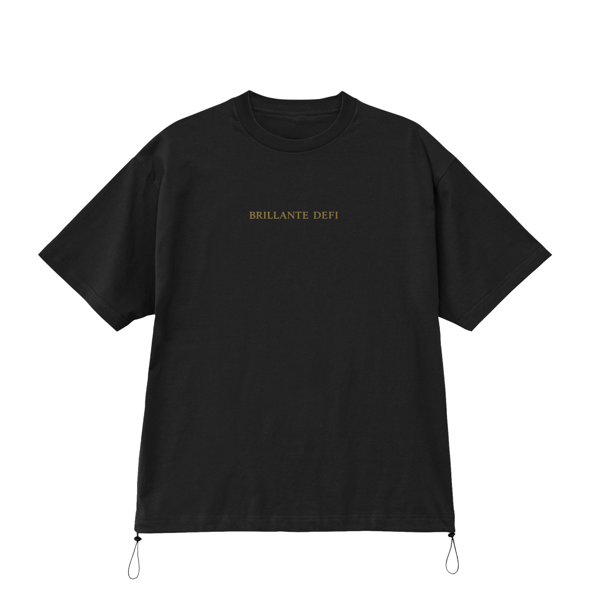 BRILLANTE DEFI / Fine Jersey Drawcord Tee black image