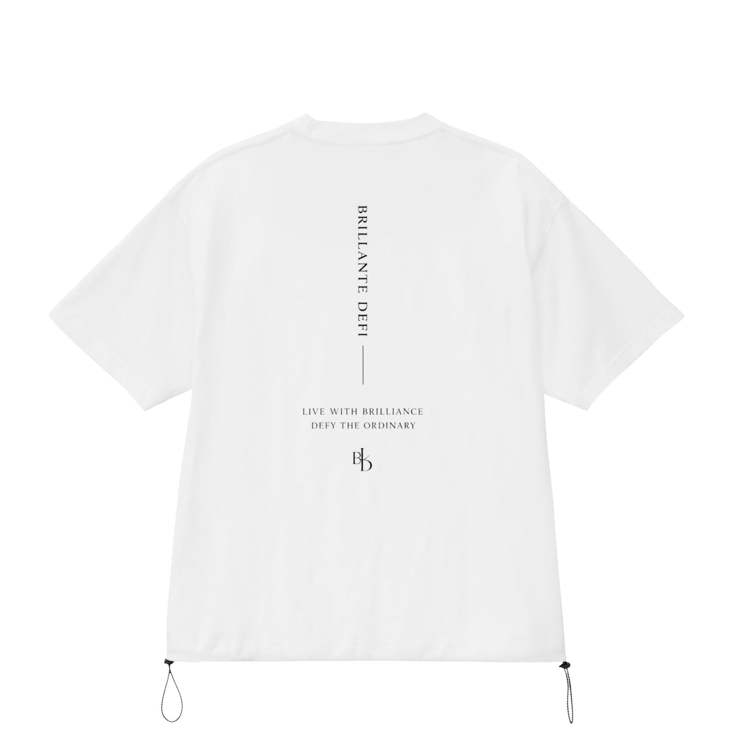BRILLANTE DEFI / Fine Jersey Drawcord Tee white image