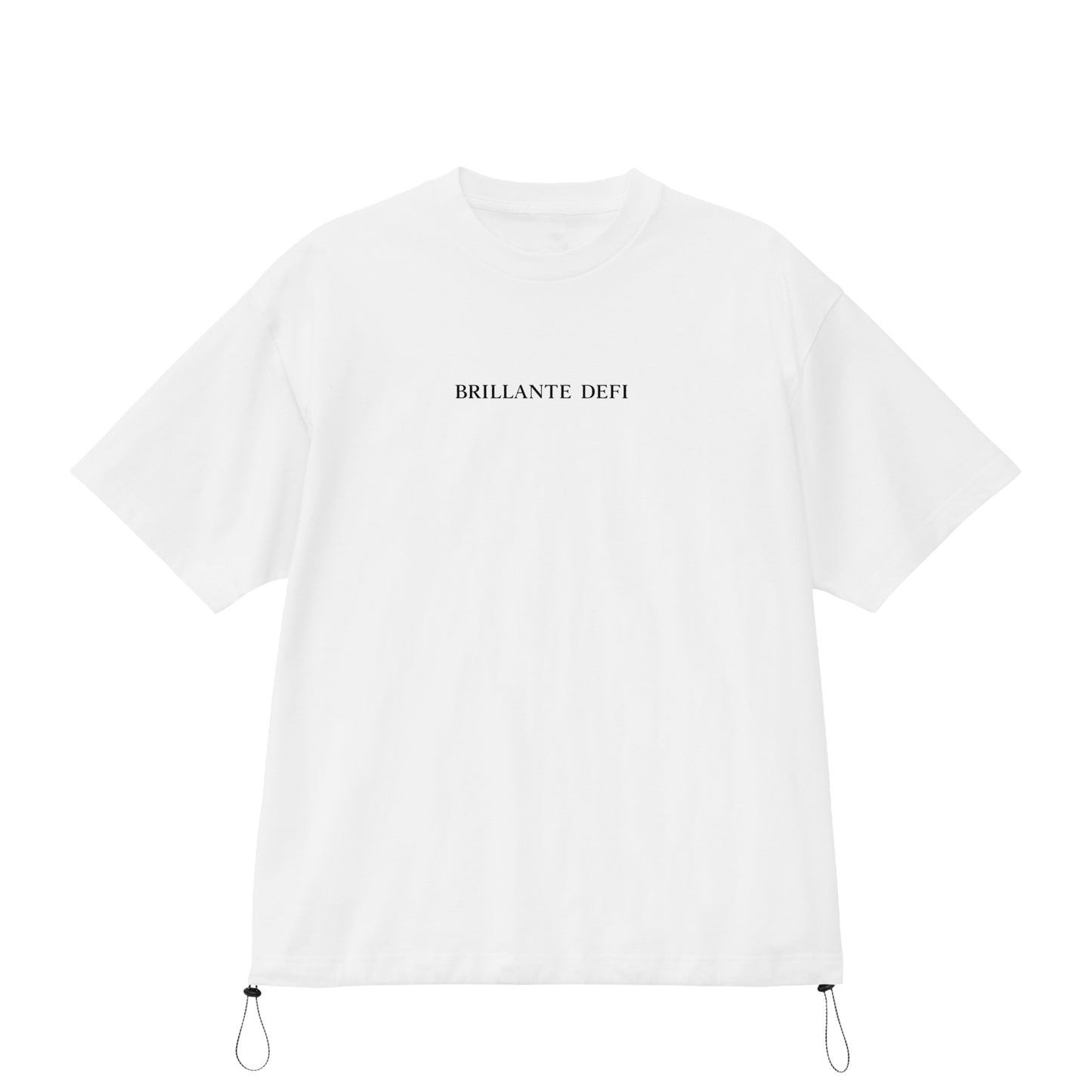 BRILLANTE DEFI / Fine Jersey Drawcord Tee white image