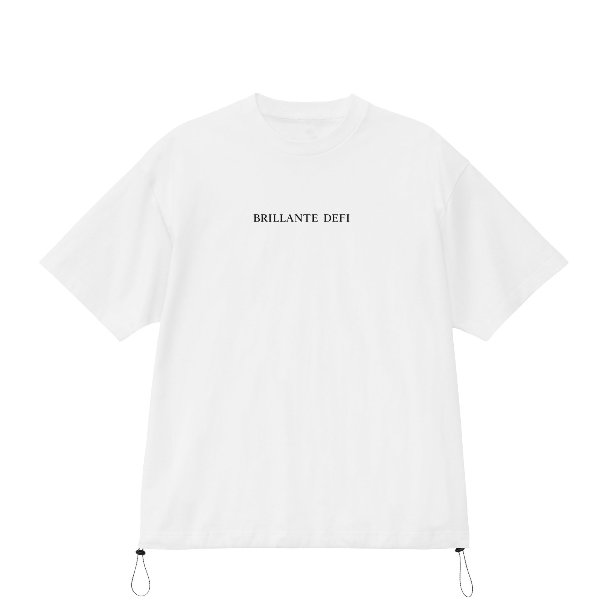 BRILLANTE DEFI / Fine Jersey Drawcord Tee white image