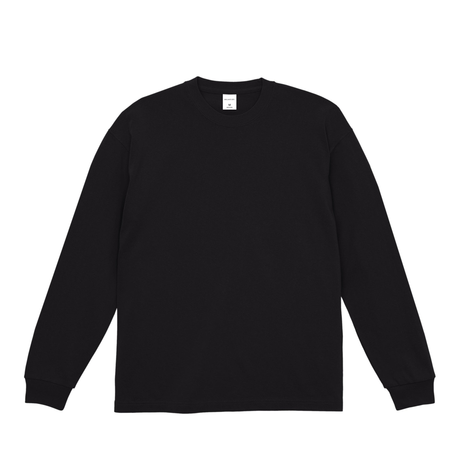 BRILLANTE DEFI ナンバー３２ビッグシルエット ロングスリーブ Tシャツ black image