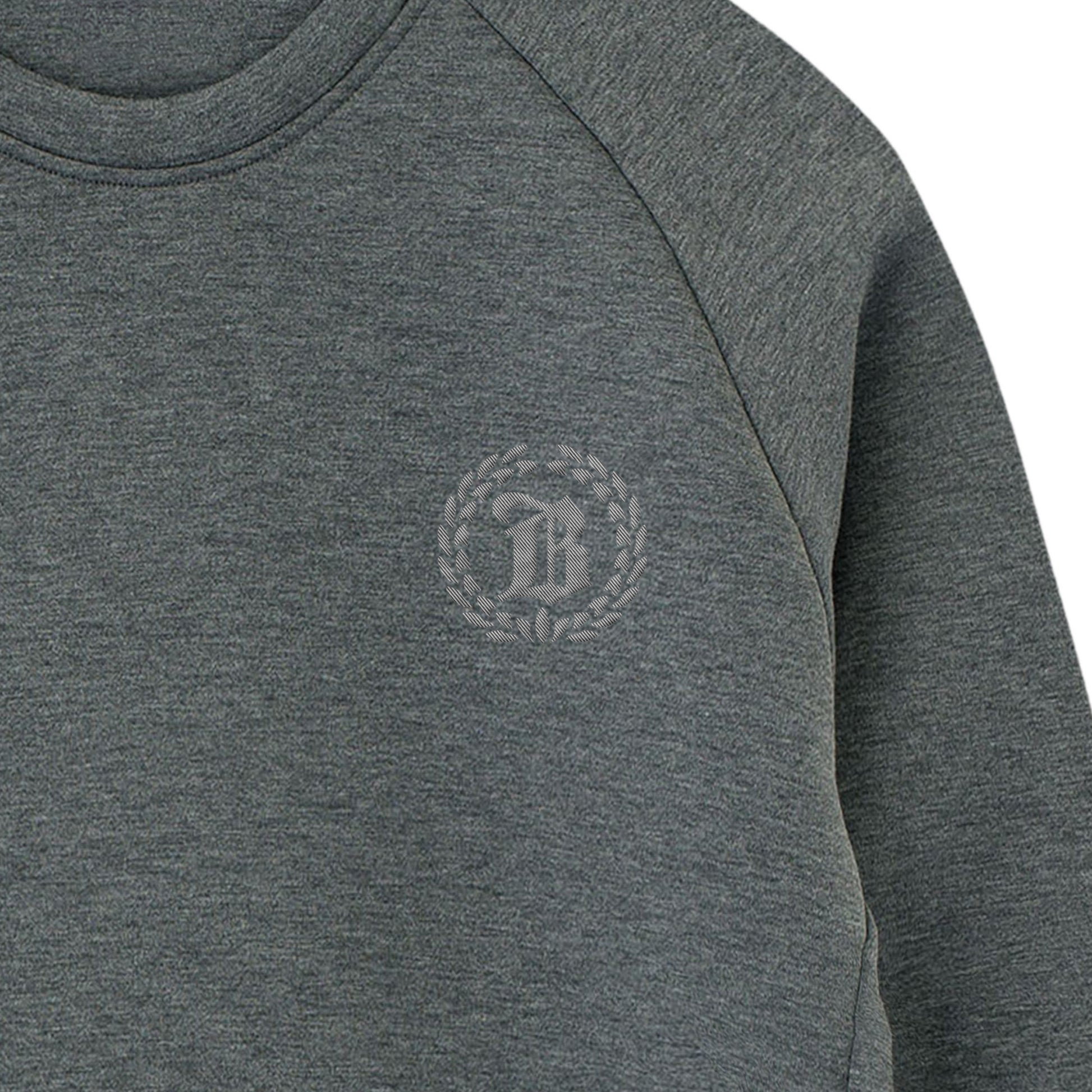 BRILLANTE DEFI Bロゴワンポイントダンボールニット素材　クルーネックスウェット marl-gray image