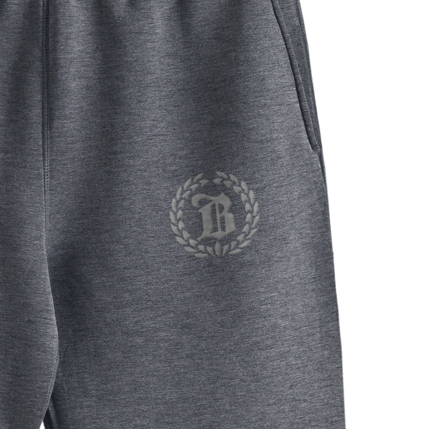 BRILLANTE DEFI Bロゴダンボールニット素材スェットパンツ marl-gray image