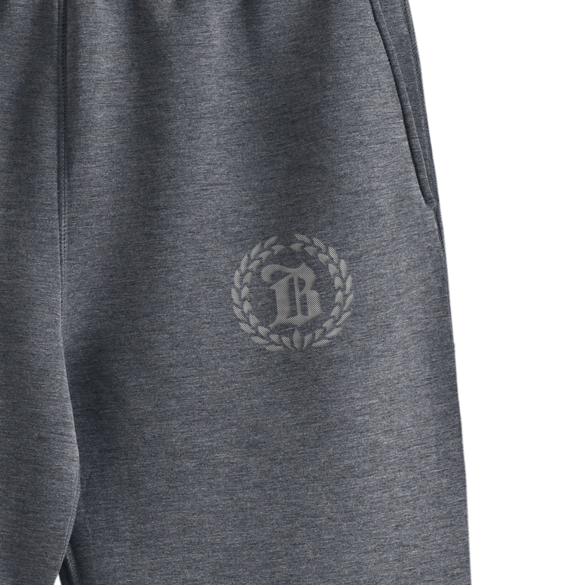BRILLANTE DEFI Bロゴダンボールニット素材スェットパンツ marl-gray image