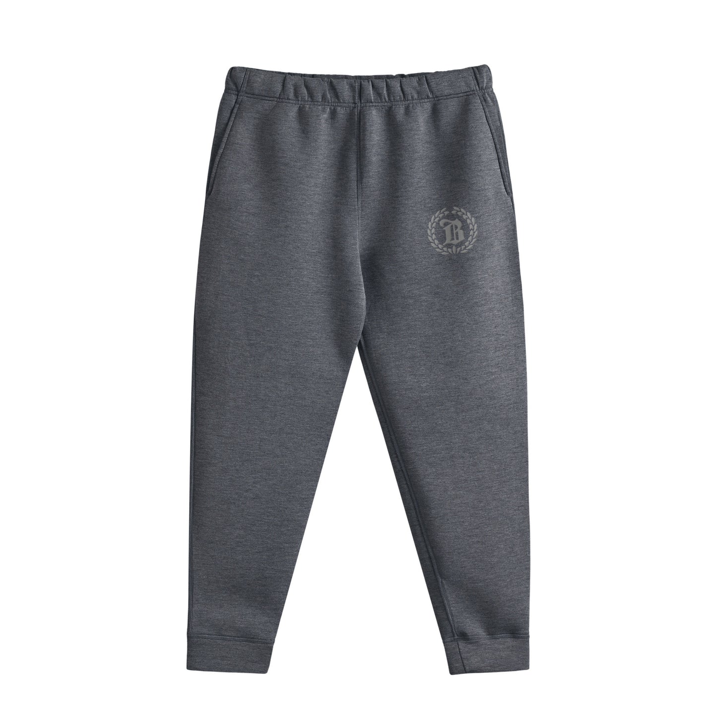 BRILLANTE DEFI Bロゴダンボールニット素材スェットパンツ marl-gray image