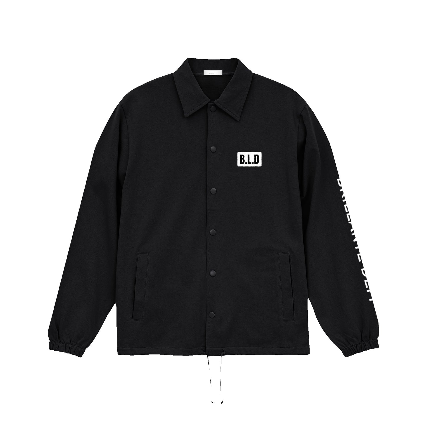 オンス コットン ジャージー コーチ ジャケット（一重 black image