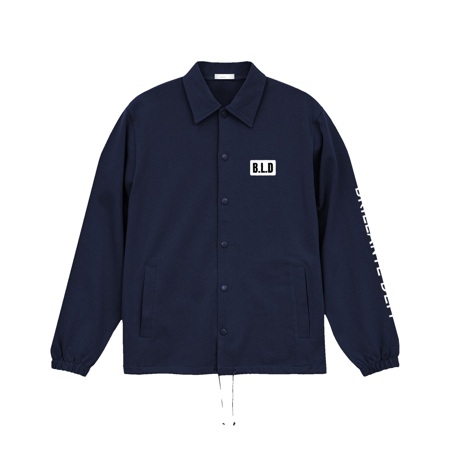 オンス コットン ジャージー コーチ ジャケット（一重 navy image