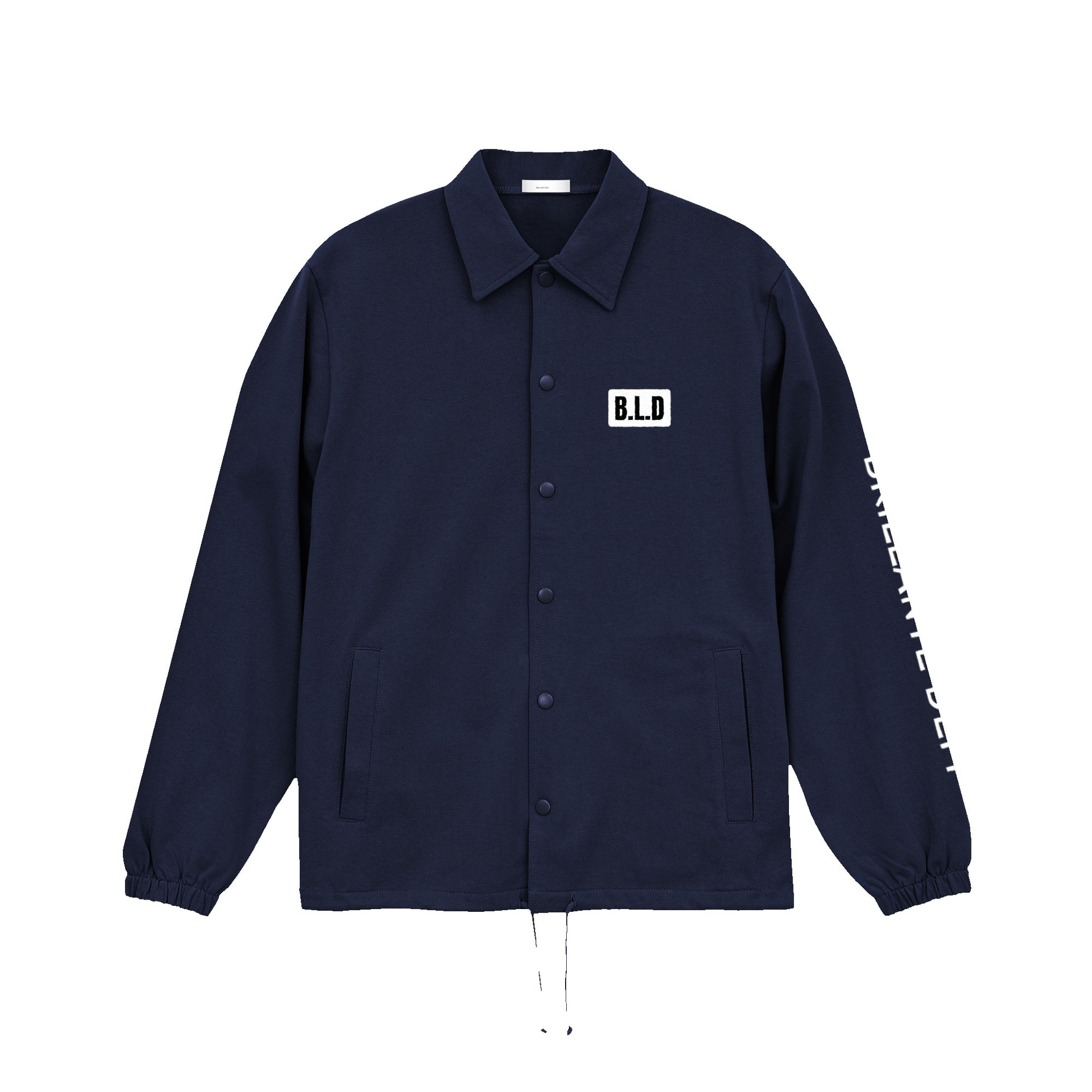 オンス コットン ジャージー コーチ ジャケット（一重 navy image