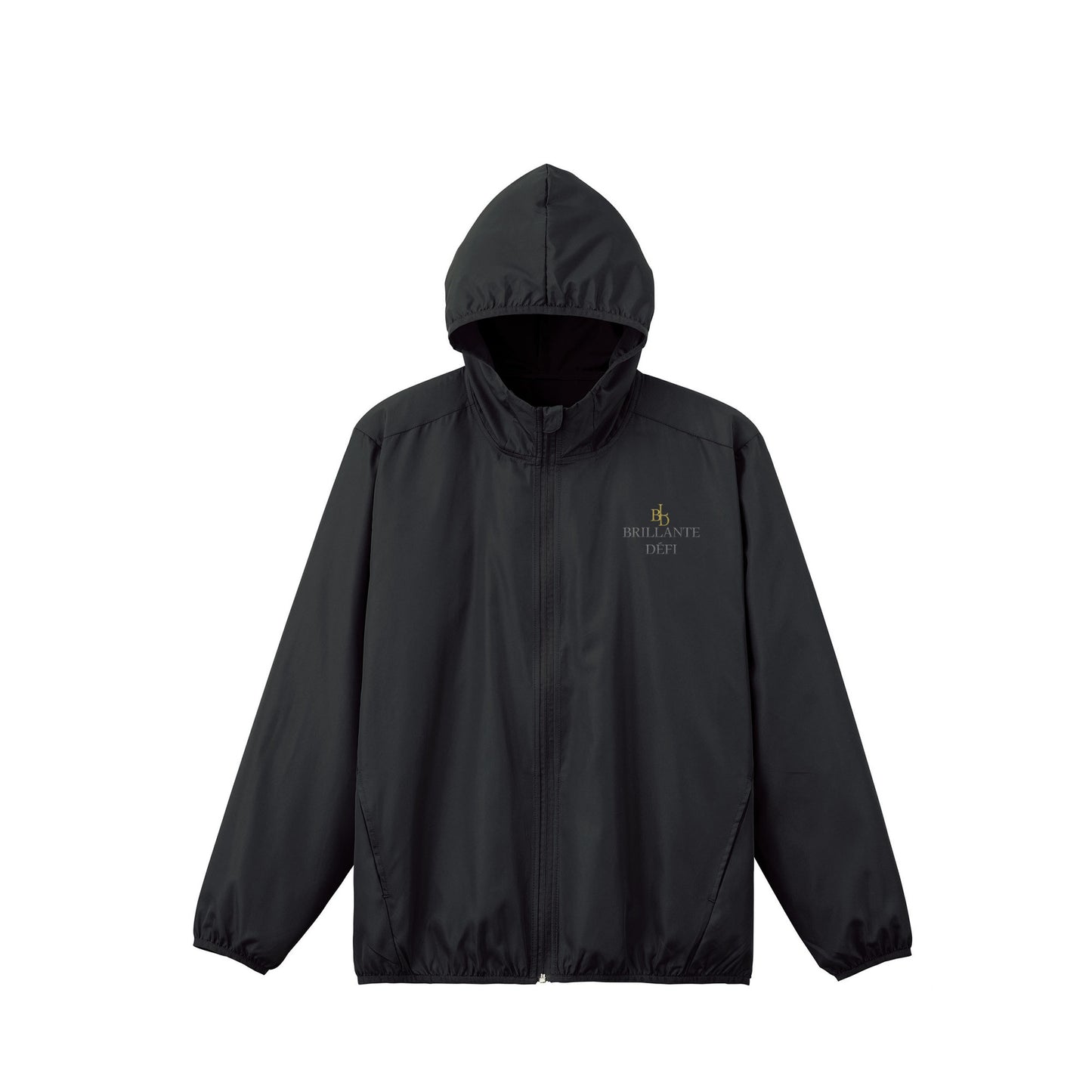 リサイクルタフタフーデットジャケット black image