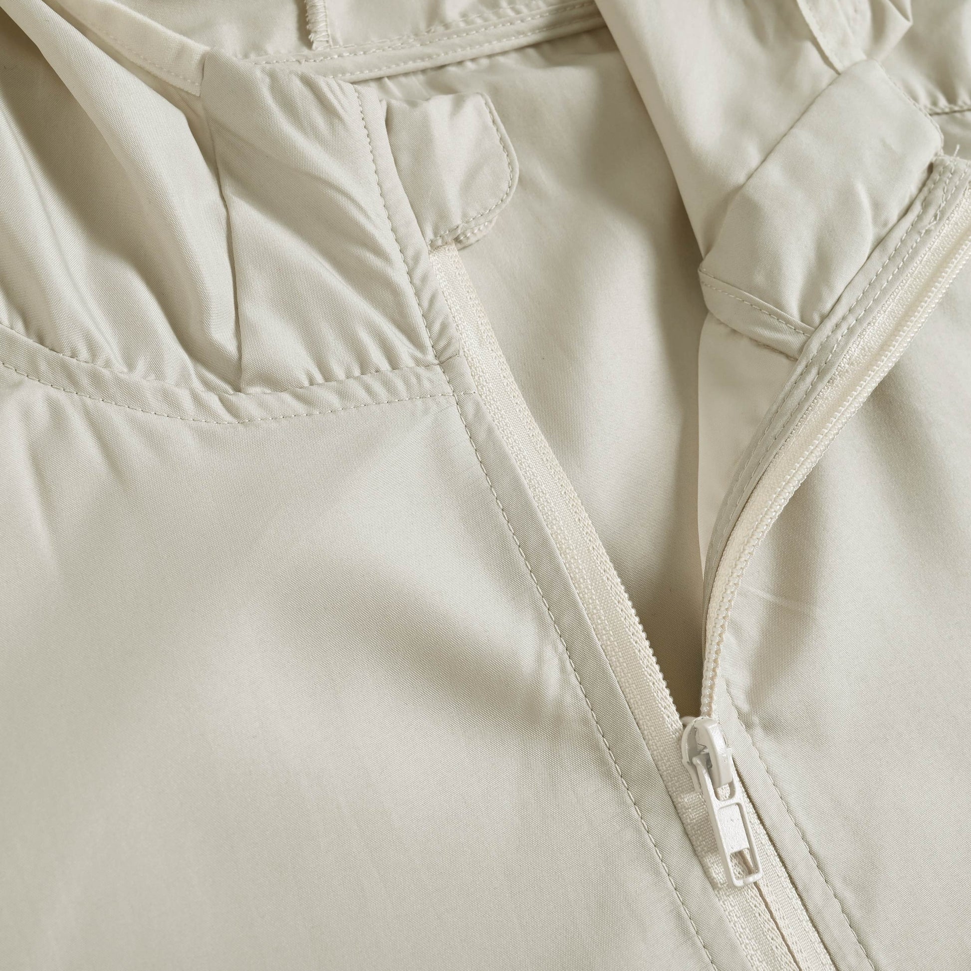 リサイクルタフタフーデットジャケット ivory image