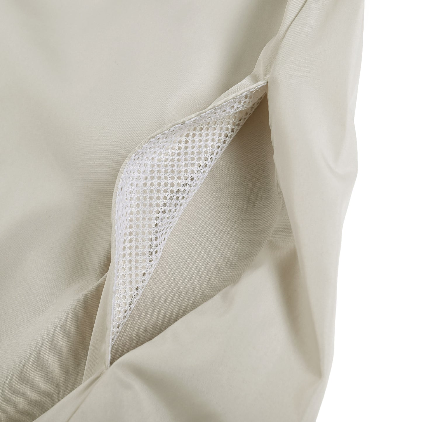 リサイクルタフタフーデットジャケット ivory image