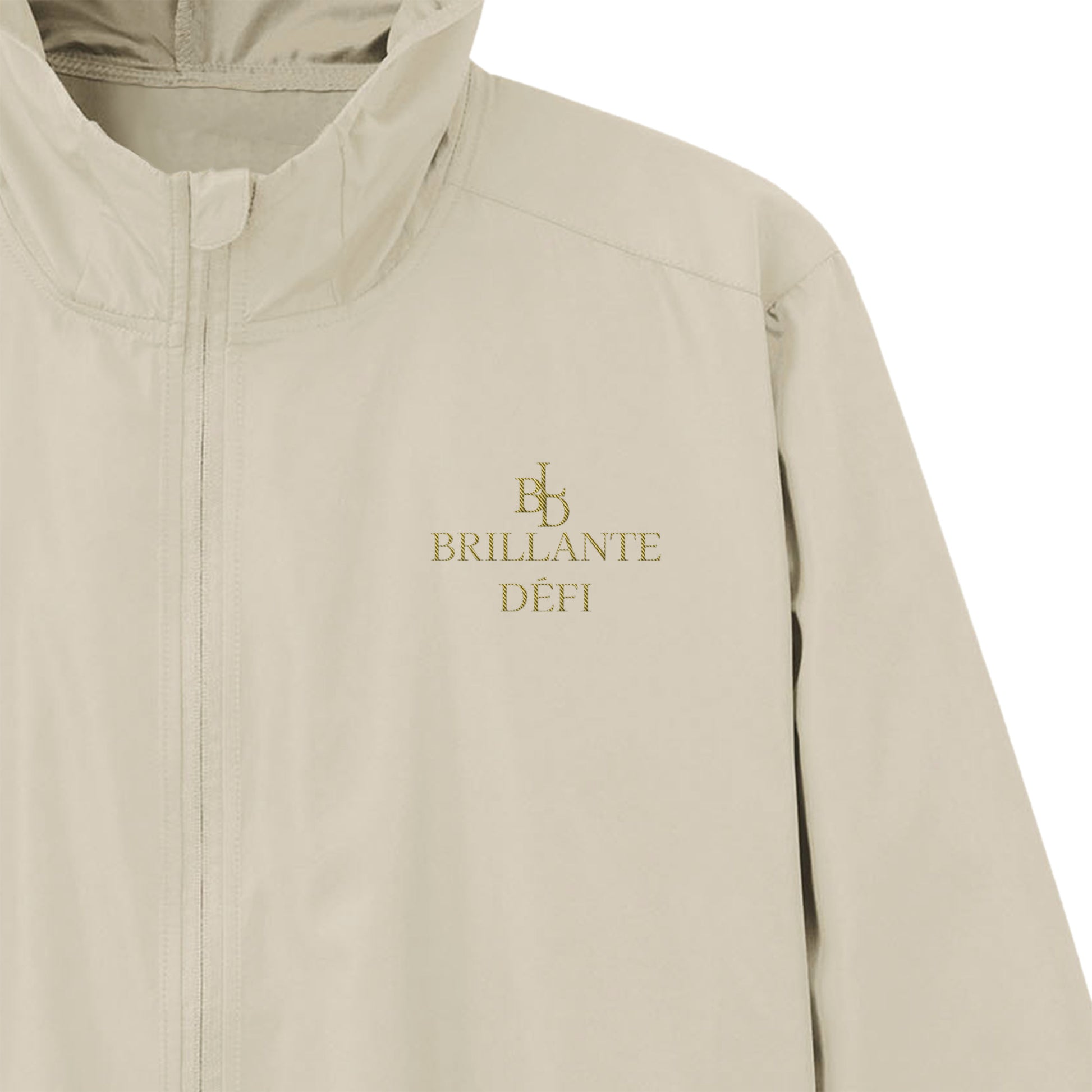 リサイクルタフタフーデットジャケット ivory image