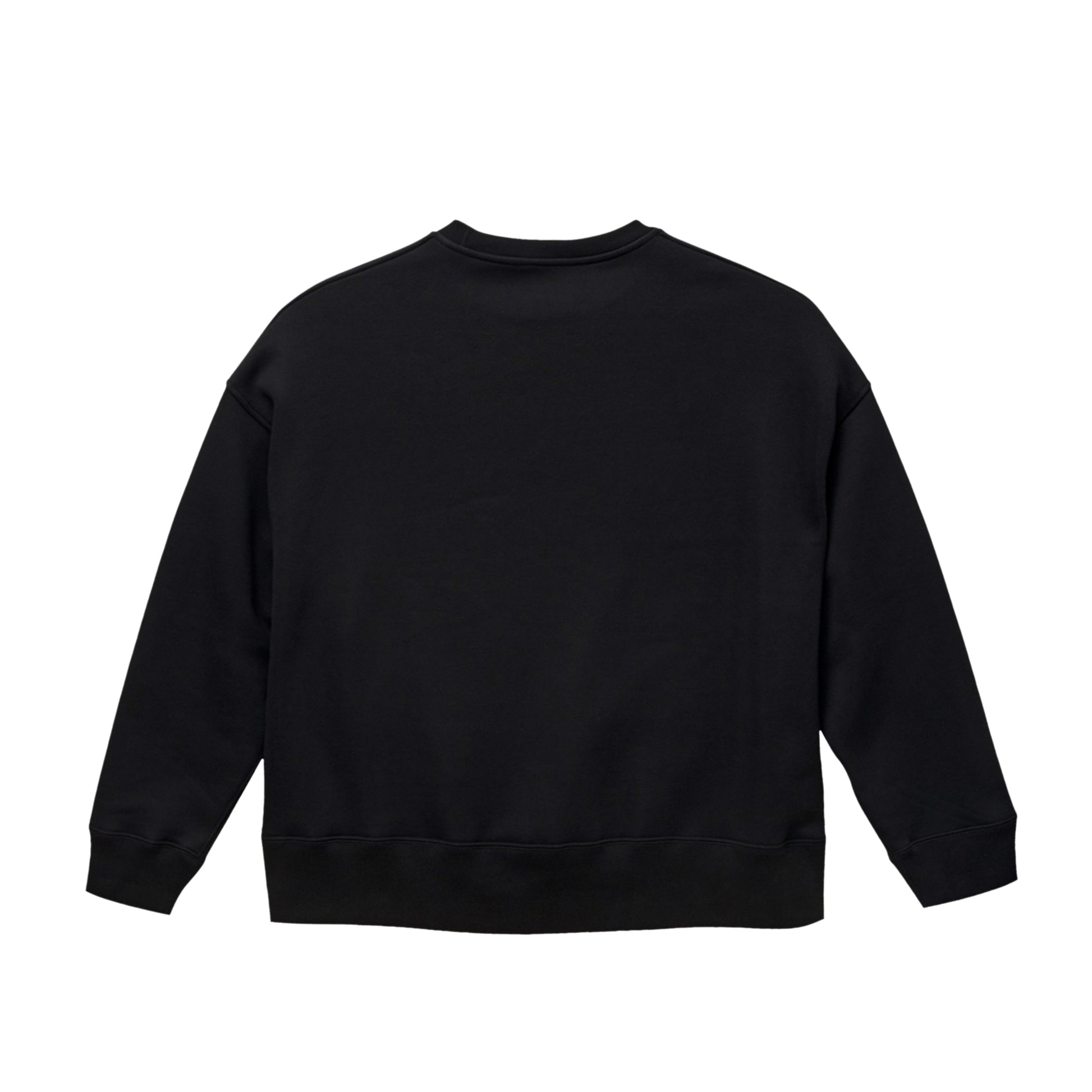 ビッグシルエット クルーネック スウェット black image