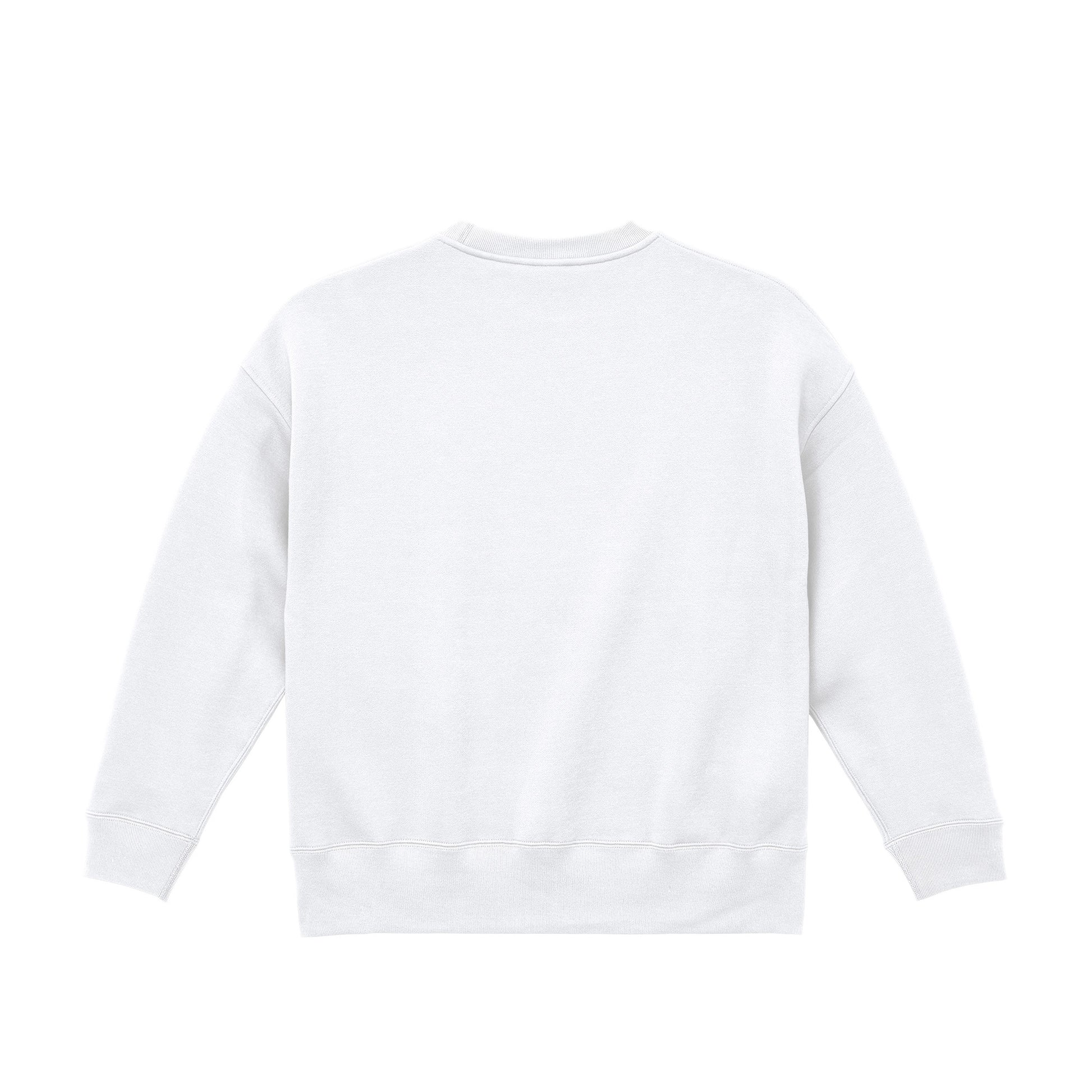ビッグシルエット クルーネック スウェット white image