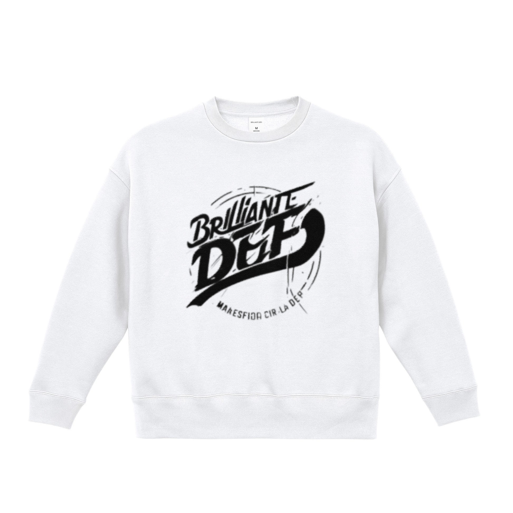 ビッグシルエット クルーネック スウェット white image