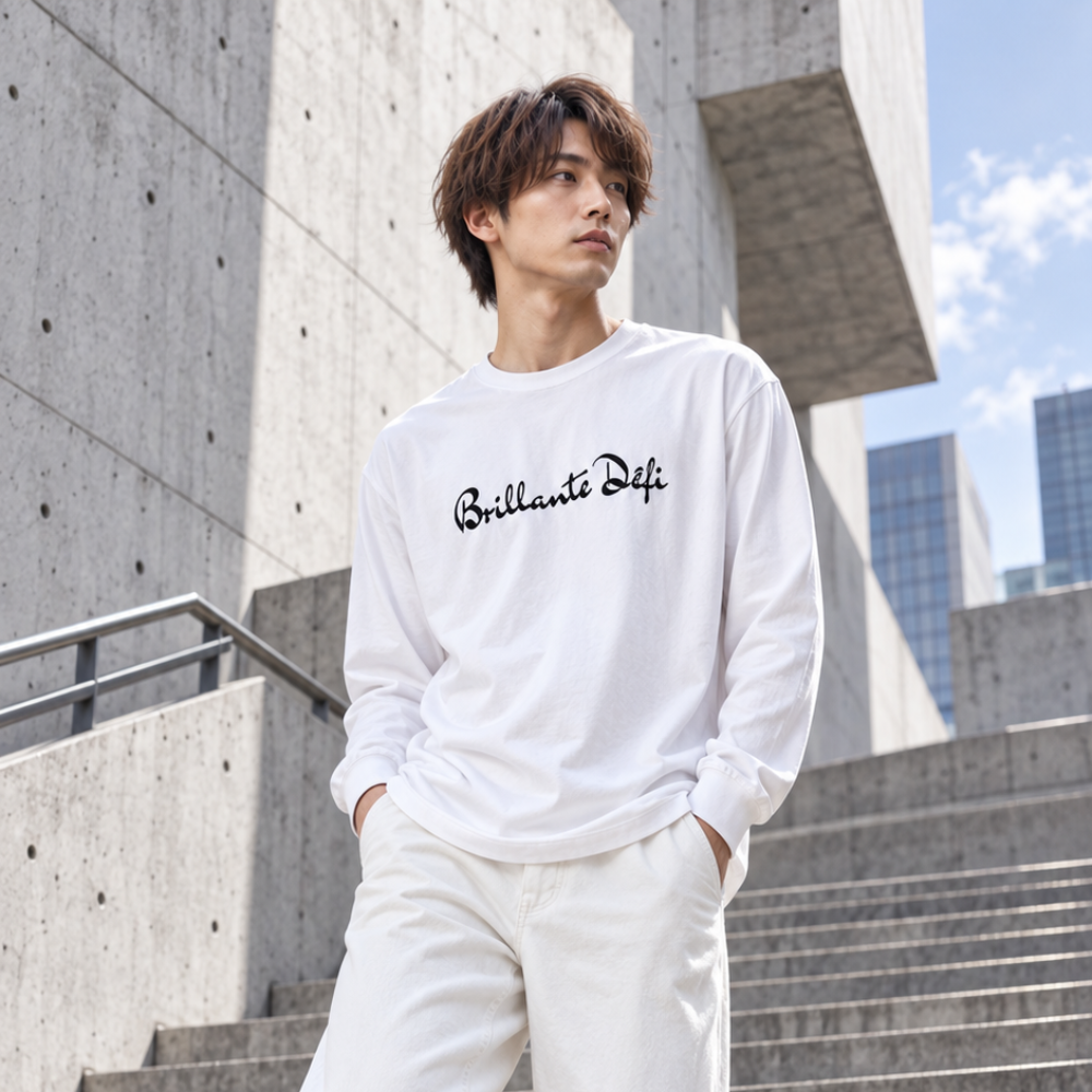 Long Sleeve Tee　　ホワイト（クリックポスト送料無料）