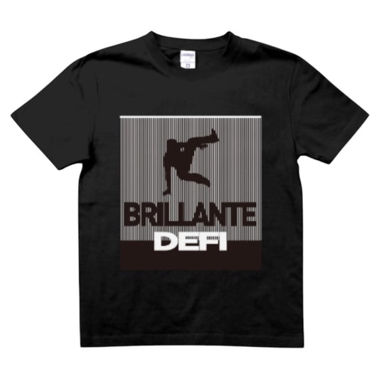 [[３０００円ぽっきり価格SALE]] BRILLANTE DEFI ストリートdanceTシャツ ホワイト/ブラック