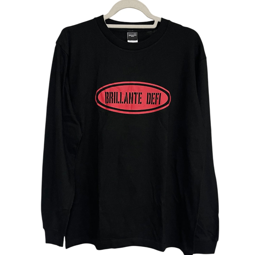 ☆[[SALE]]☆BRILLANTE DEFI 楕円レッドロゴ長袖Tシャツ　