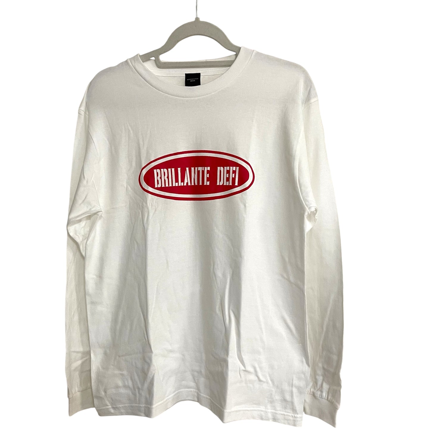 ☆[[SALE]]☆BRILLANTE DEFI 楕円レッドロゴ長袖Tシャツ　