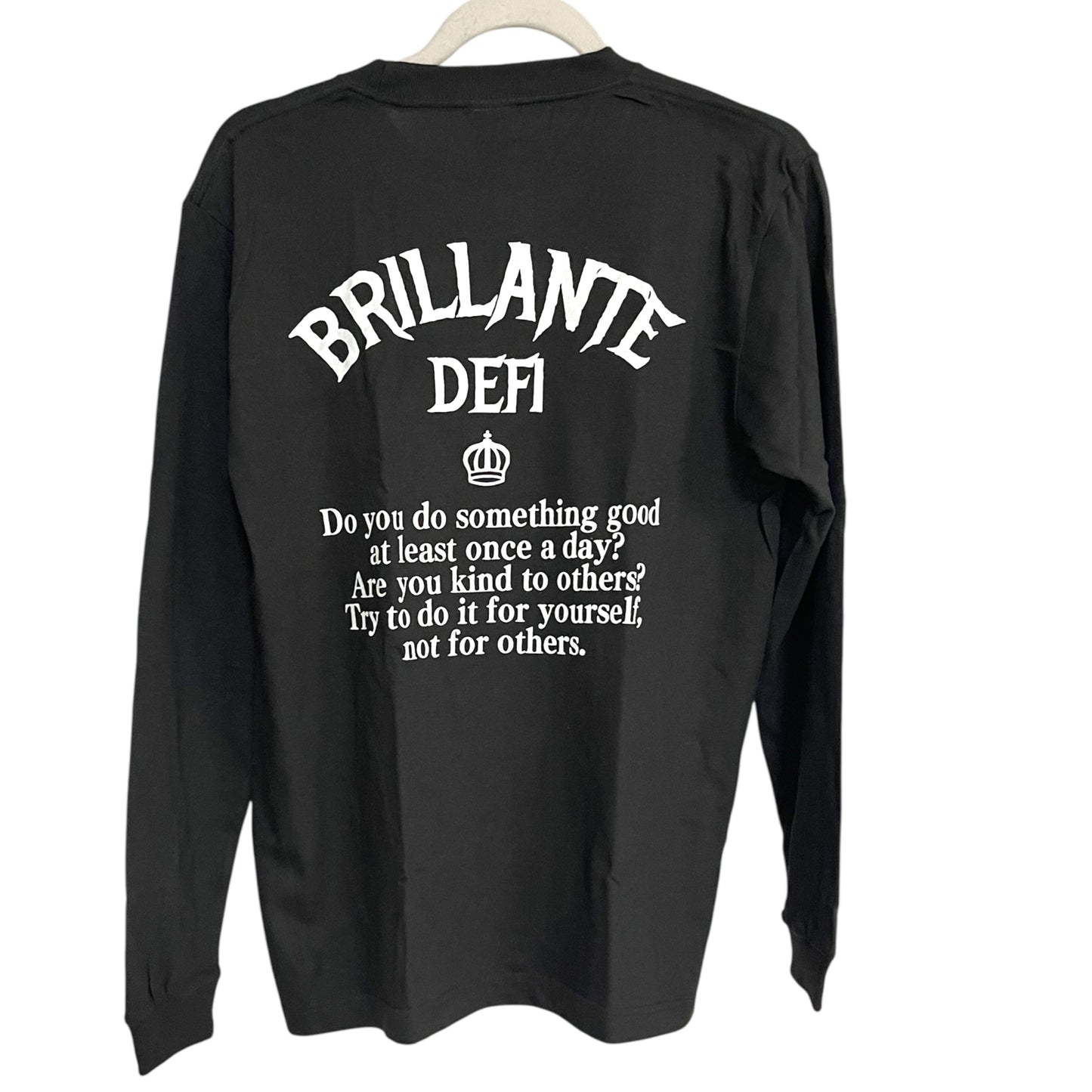 ☆[[SALE]]☆BRILLANTE DEFI 王冠バックプリント長袖Tシャツ　