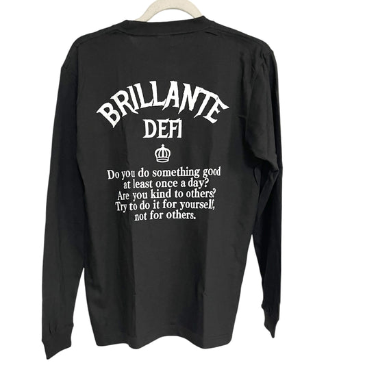 ☆[[SALE]]☆BRILLANTE DEFI 王冠バックプリント長袖Tシャツ　