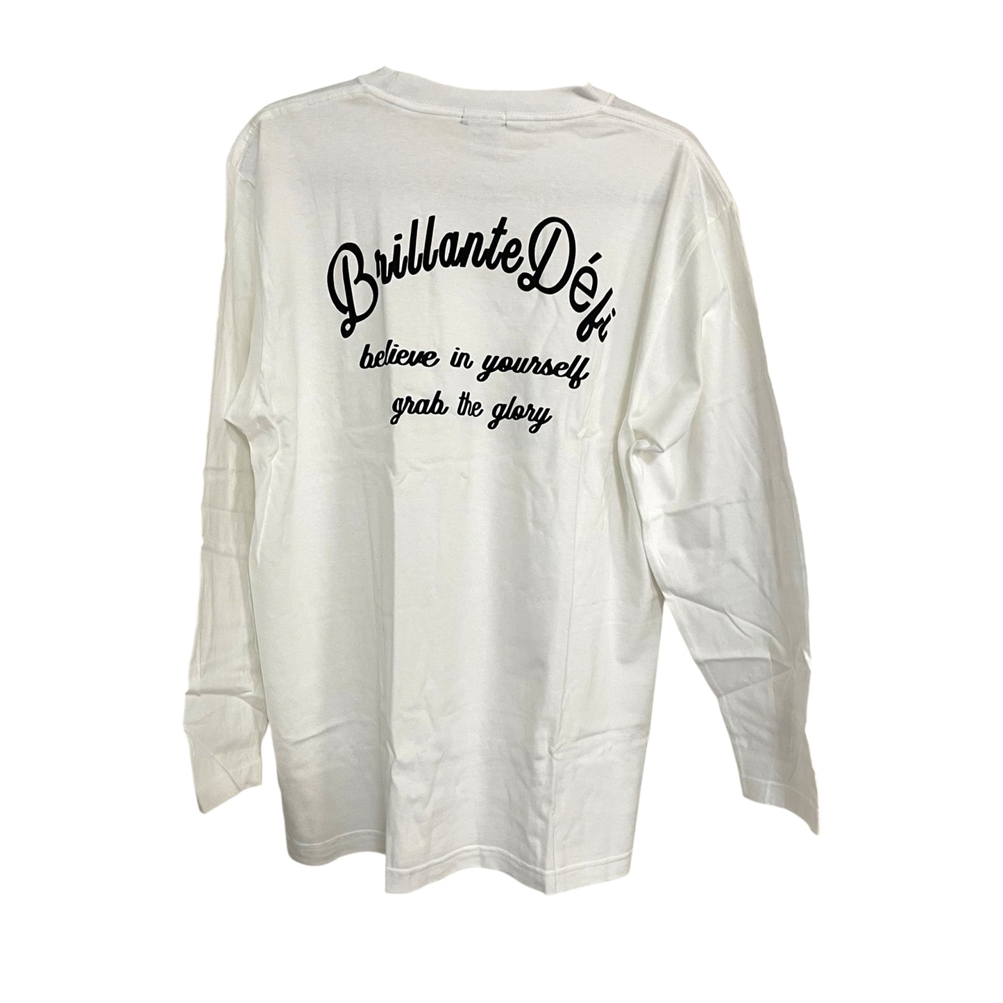 [[SALE]] ☆バックプリントロゴヘビーウェイト長袖Tシャツ（ブラック/ホワイト）