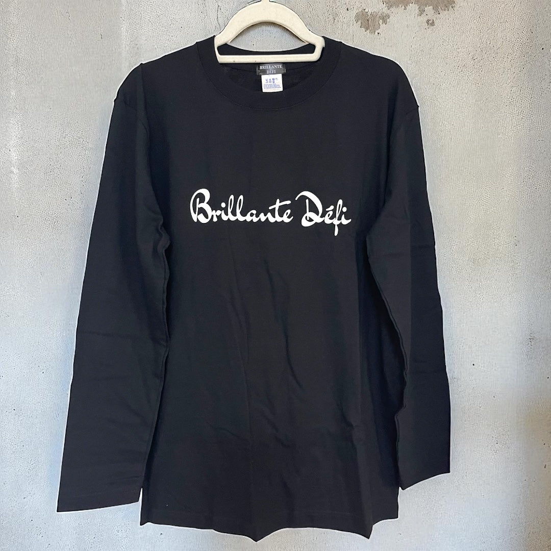 [[SALE]] BRILLANTE DEFI unisex　長袖Ｔシャツ（ブラック）