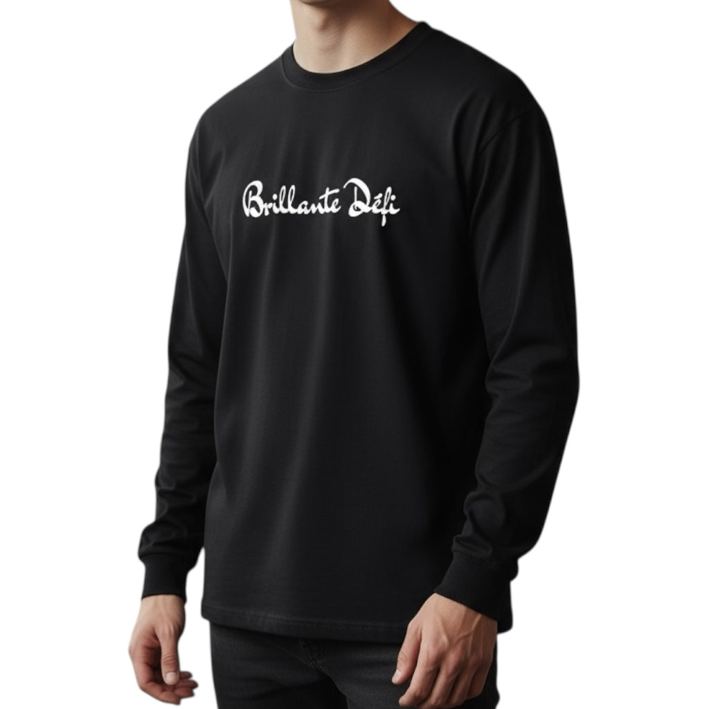 [[SALE]] BRILLANTE DEFI unisex　長袖Ｔシャツ（ブラック）