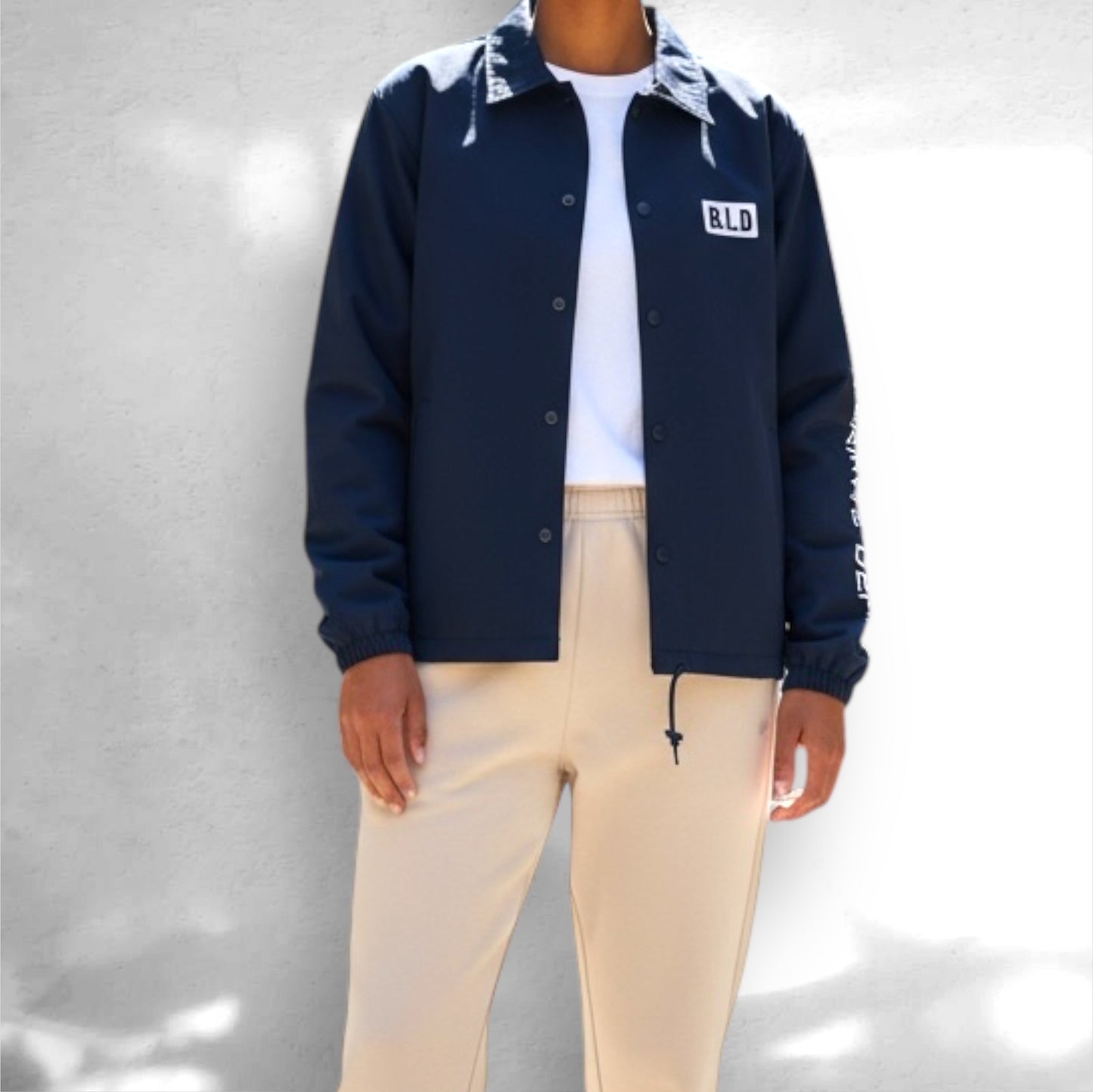 BRILLANTE DÉFI ありそうでなかったコットン ジャージー コーチ ジャケット(全３カラー）