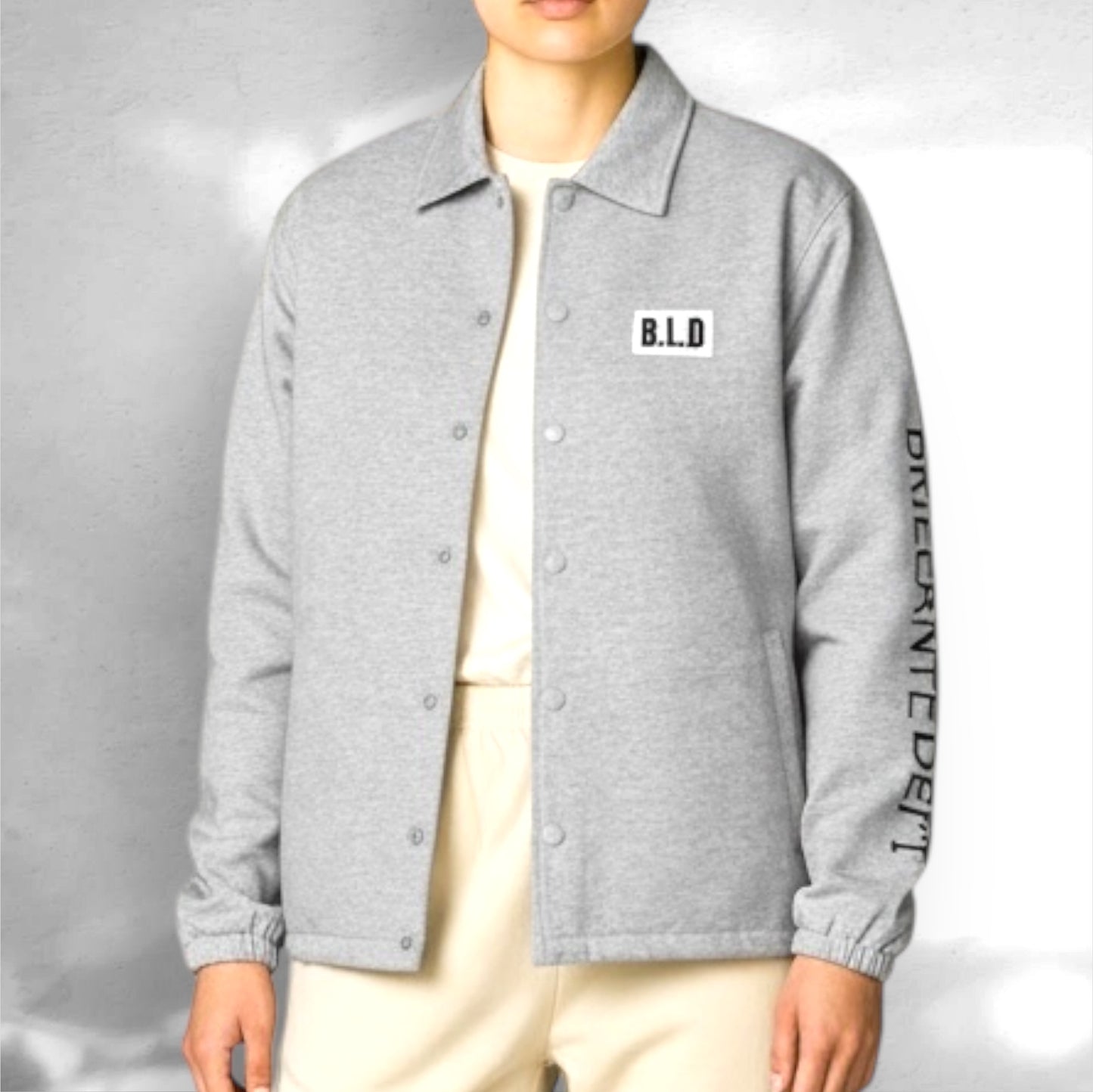 BRILLANTE DÉFI ありそうでなかったコットン ジャージー コーチ ジャケット(全３カラー）