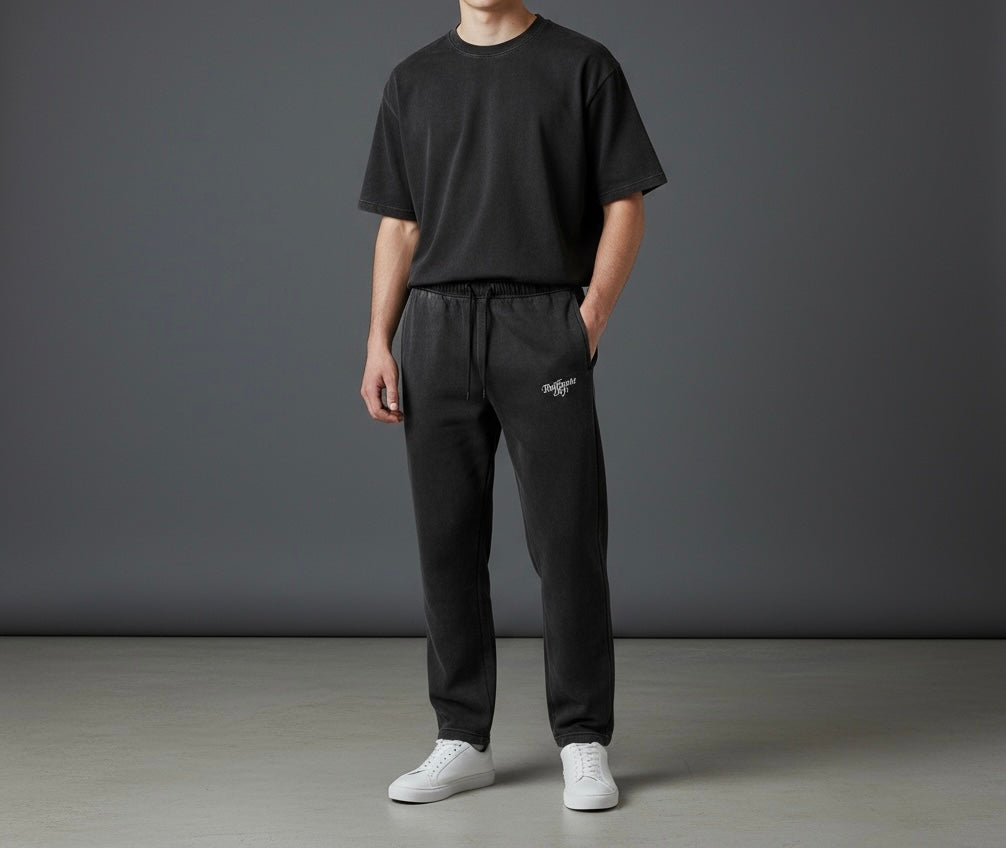 BRILLANTE DEFI 裏起毛ウォッシュ加工スウェットパンツ(セットアップ可能）