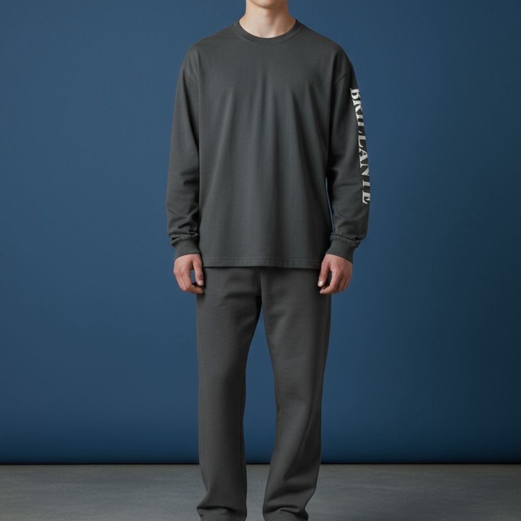 [[SALE]]SPORTS WEARドライシルキータッチ ロングスリーブTシャツ(ガンメタル（グレー）