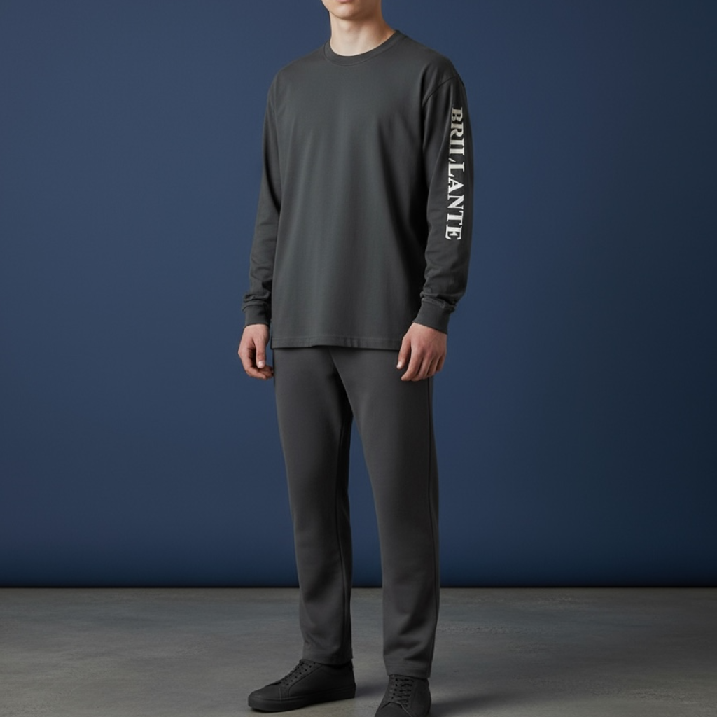 [[SALE]]SPORTS WEARドライシルキータッチ ロングスリーブTシャツ(ガンメタル（グレー）