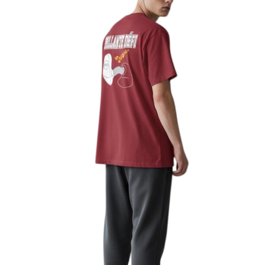 [[SALE]] BRILLANTE DÉFI KICKバックプリト半袖Tシャツ RED