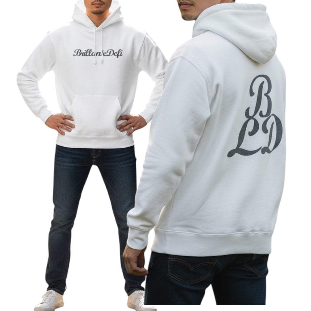 Back Logo Light Hoodie-White