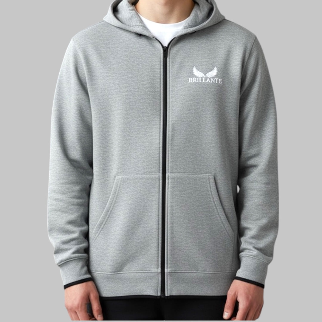 Dry Zip Hoodie-Gray