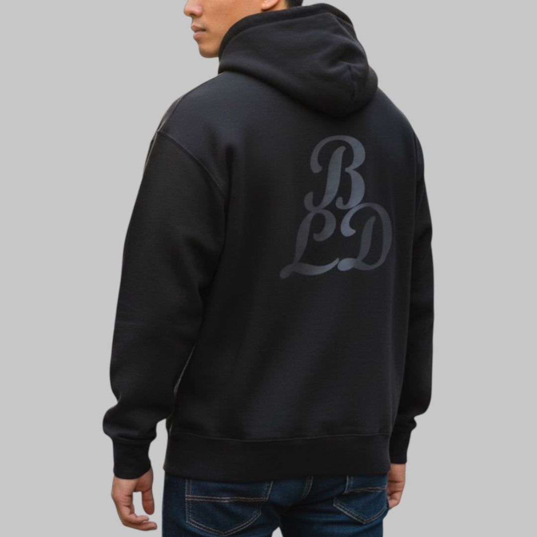 Back Logo Light Hoodie-White