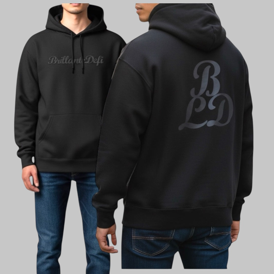 Back Logo Light Hoodie-White