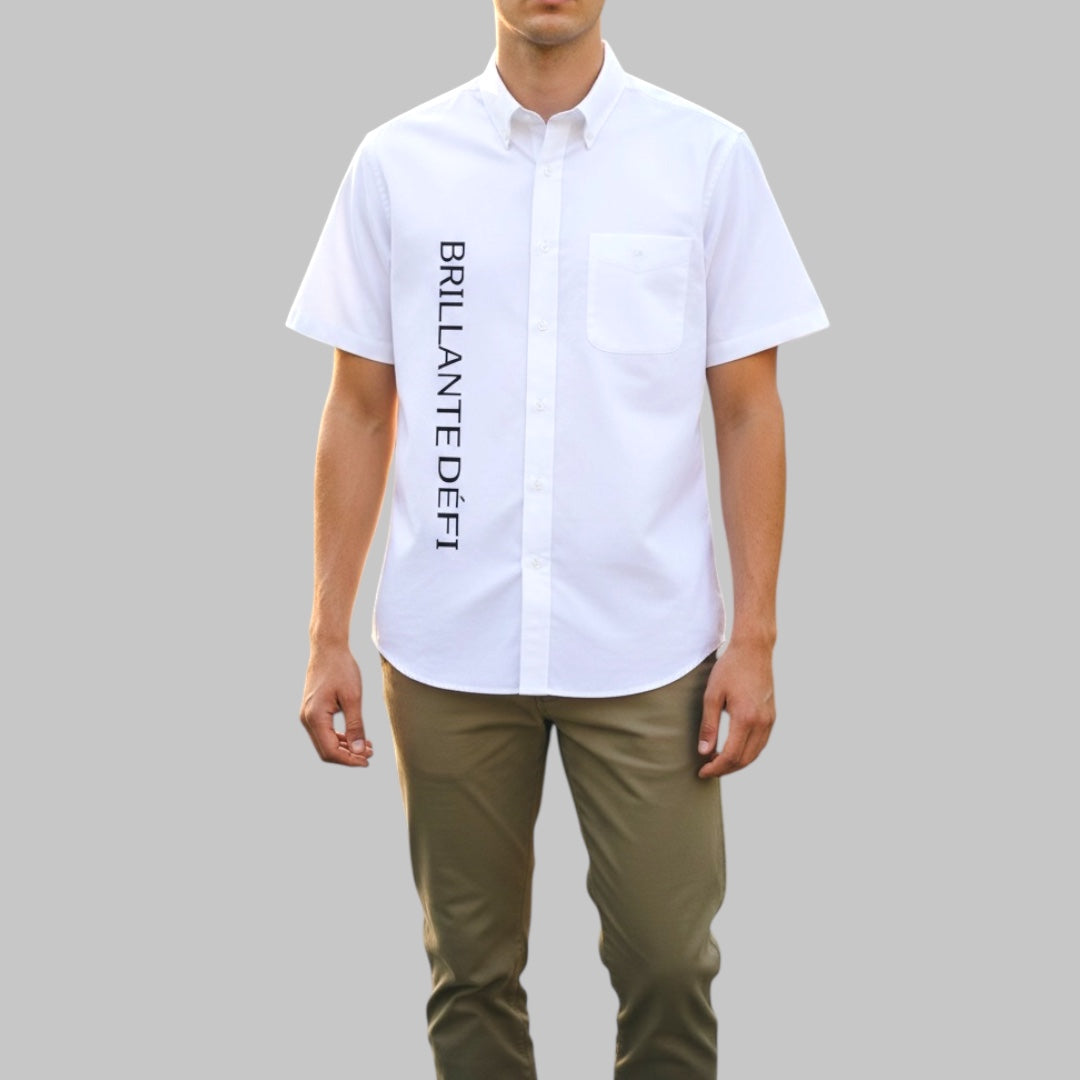 Vertical Logo Oxford Shirt