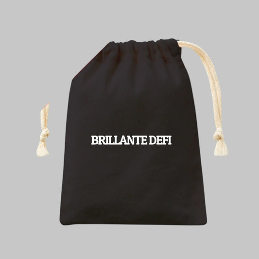 Logo Cotton Drawsting Bag