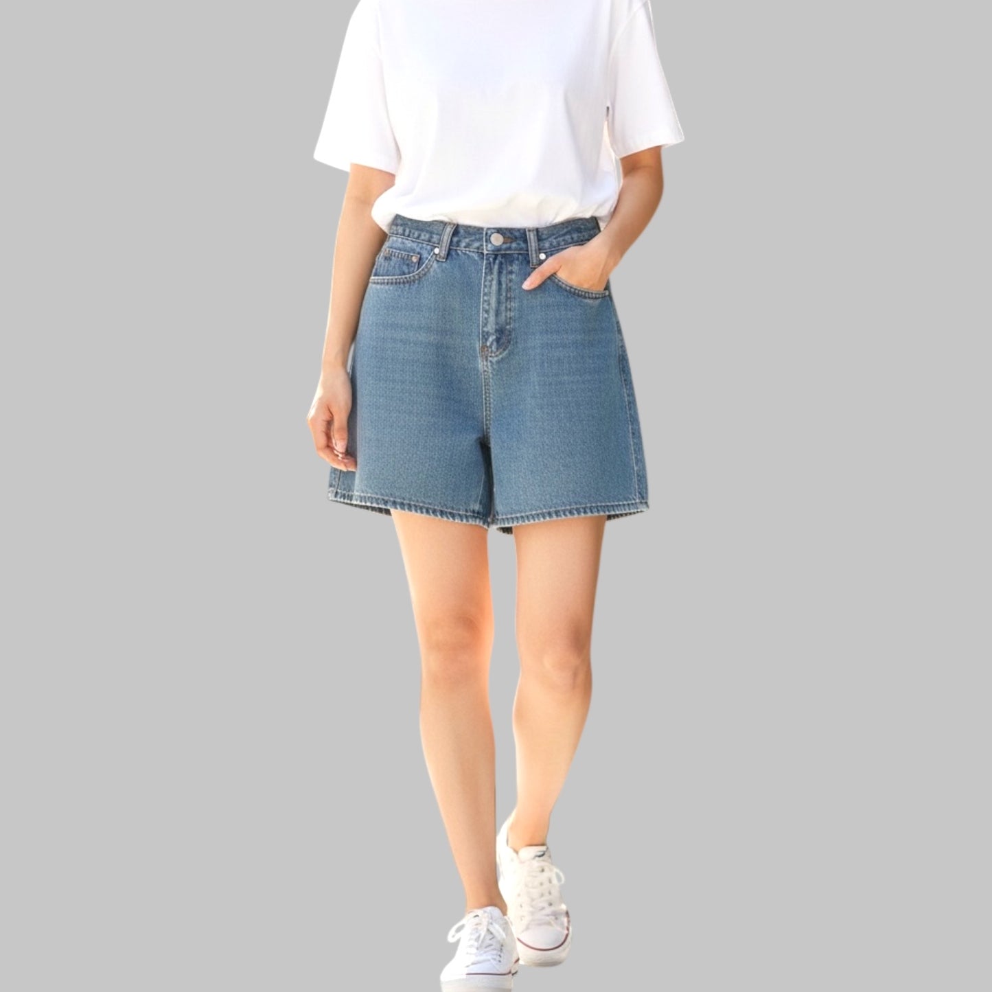 Denim Shorts-Ladys