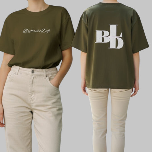 Big Print Tee-Ladys