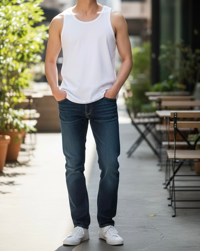 Easy Tank Top-White