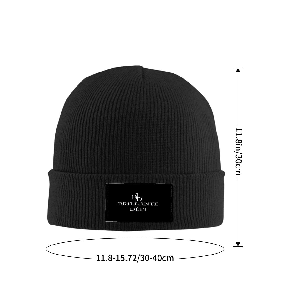 BRILLANTE DEFI ロゴパッチ ニットビーニー　全４カラー（unisex）