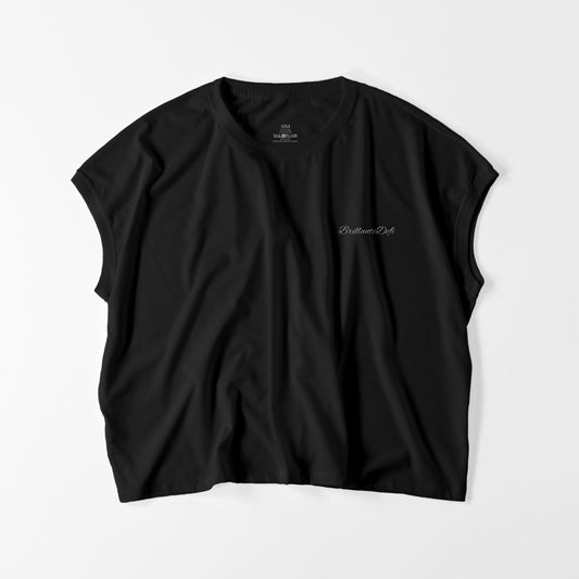 LADYSワイドルーズTシャツ black image